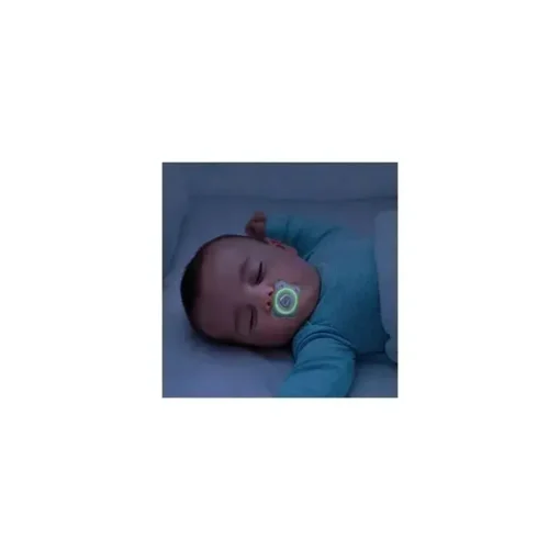 Mini Chupeta Ortodôntica Chicco PhysioForma Glow in the Dark - 2-6m 2pk