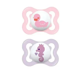 Mini chupetas de ar para meninas Mam, 0-6M