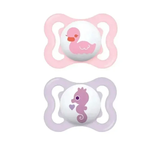 Mini chupetas de ar para meninas Mam, 0-6M