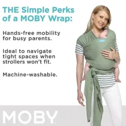 Moby - Porta-bebês embrulhado em pêra