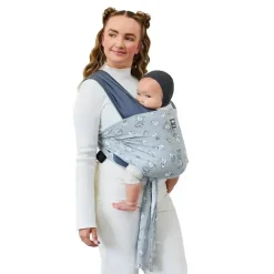 Moby - Transportador Easy-Wrap, Transportador de Bebê e Wrap in One, Disney Star Wars Grogu's Galaxy