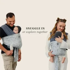 Moby - Transportador Easy-Wrap, Transportador de Bebê e Wrap in One, Disney Star Wars Grogu's Galaxy
