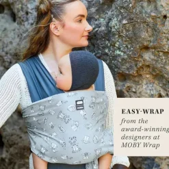 Moby - Transportador Easy-Wrap, Transportador de Bebê e Wrap in One, Disney Star Wars Grogu's Galaxy