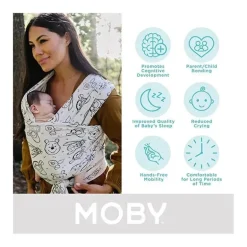 Moby Featherknit Wrap - Winnie The Pooh &amp; Pals