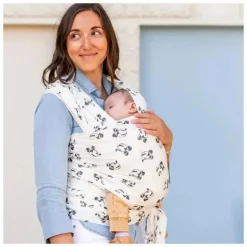 Moby Wrap Classic - Portador branco do Mickey Mouse da Disney