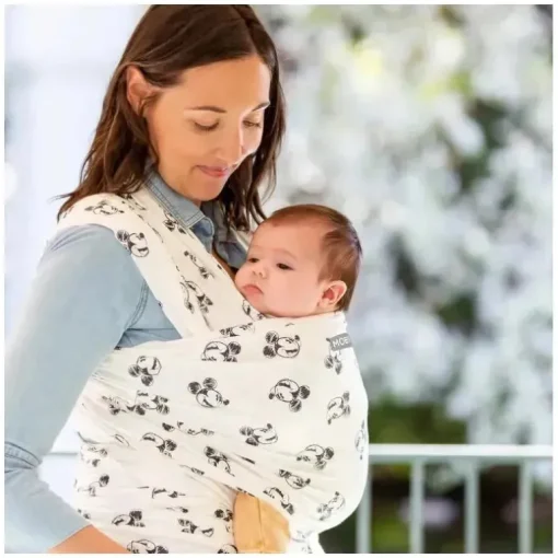 Moby Wrap Classic - Portador branco do Mickey Mouse da Disney