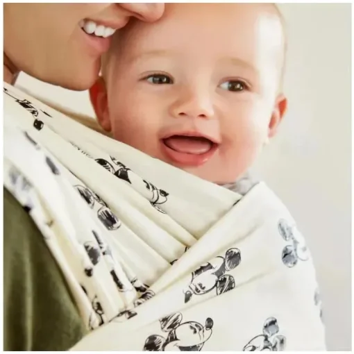 Moby Wrap Classic - Portador branco do Mickey Mouse da Disney