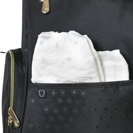 Mochila Mochila Bolsa Fraldas Fisher-Price, sistema de bolso Fastfinder, preto