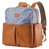 Mochila Tomy - Jj Cole Popperton Bolsa de Fraldas Cognac Strip