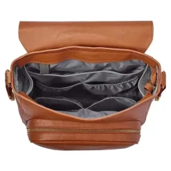 Mochila Tomy Jj Cole Conhaque Brown Pu Brookmont
