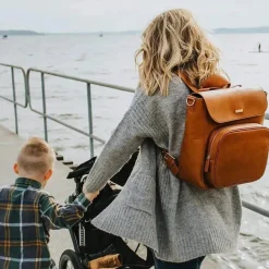 Mochila Tomy Jj Cole Conhaque Brown Pu Brookmont