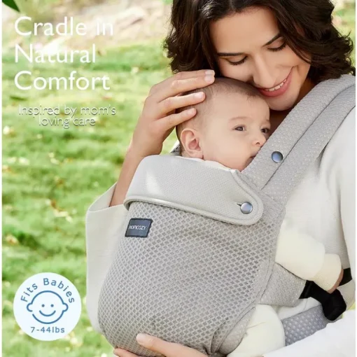 Momcozy - Baby Carrier Newborn To Toddler, Mesh Grey