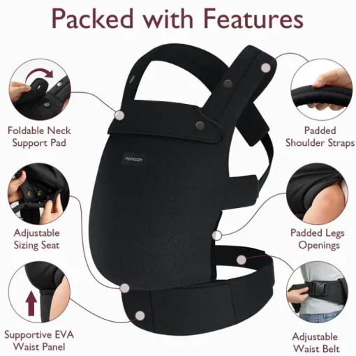 Momcozy - Baby Carrier Newborn To Toddler, Black