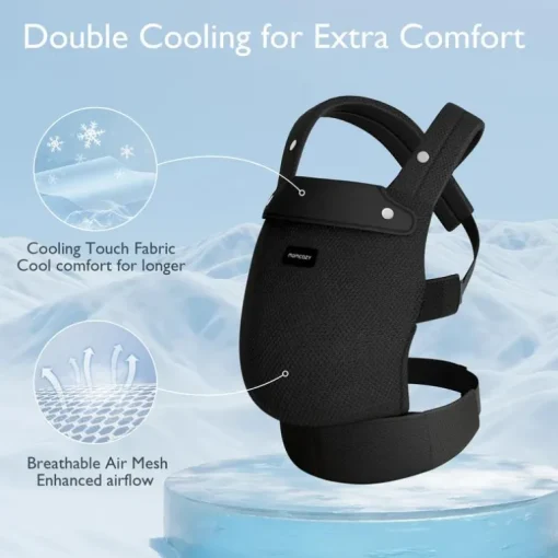 Momcozy - Baby Carrier Newborn To Toddler, Mesh Black