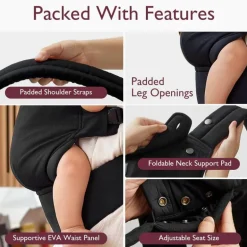 Momcozy - Baby Carrier Newborn To Toddler, Black