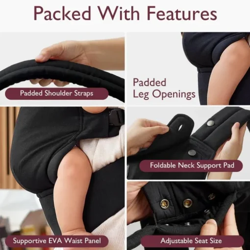 Momcozy - Baby Carrier Newborn To Toddler, Black