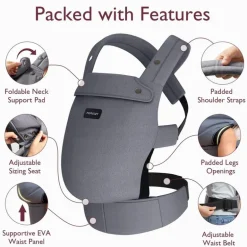 Momcozy - Baby Carrier Newborn To Toddler, Grey
