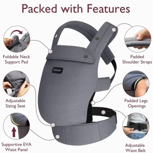 Momcozy - Baby Carrier Newborn To Toddler, Grey