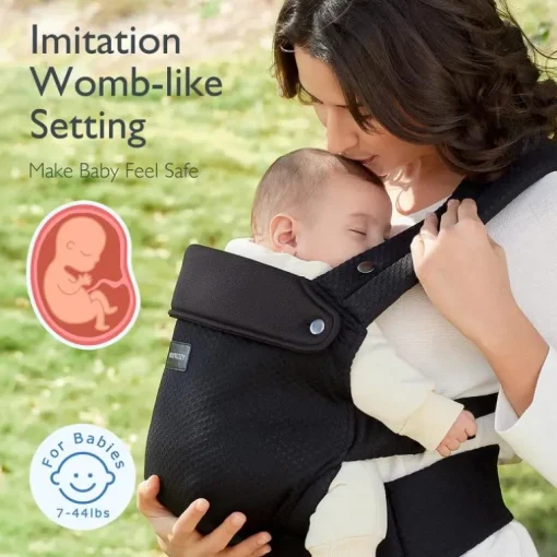 Momcozy - Baby Carrier Newborn To Toddler, Mesh Black