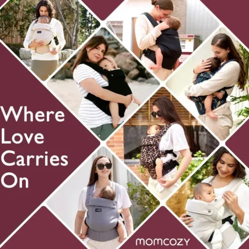 Momcozy - Baby Carrier Newborn To Toddler, Mesh Black