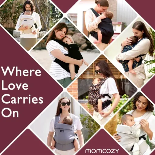 Momcozy - Baby Carrier Newborn To Toddler, Mesh Grey