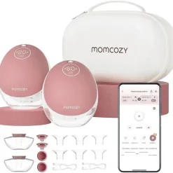 Momcozy - Bomba tira-leite dupla mãos livres Mobile Flow M9