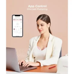 Momcozy - Bomba tira-leite dupla mãos livres Mobile Flow M9