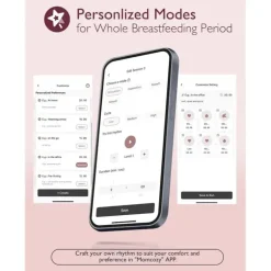 Momcozy - Bomba tira-leite dupla mãos livres Mobile Flow M9