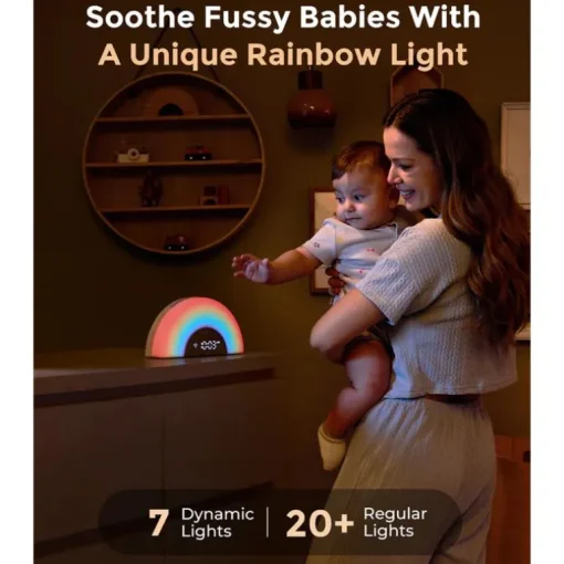 Momcozy - Dreamsync Smart Baby Sound Machine, Rainbow Light & App Control