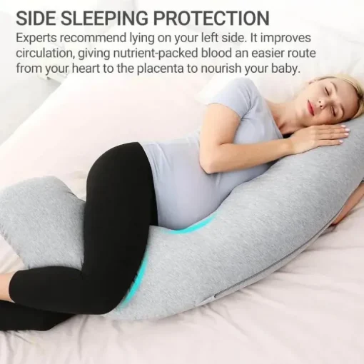 Momcozy - J-Shaped Maternity Body Pillow