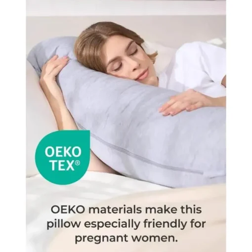 Momcozy - J-Shaped Maternity Body Pillow