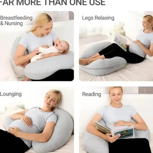Momcozy - J-Shaped Maternity Body Pillow