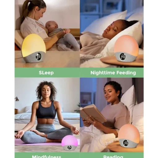 Momcozy - Sunrise Alarm Clock Wake Up Light Sound Machine
