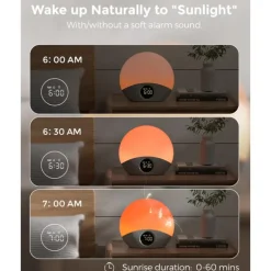 Momcozy - Sunrise Alarm Clock Wake Up Light Sound Machine