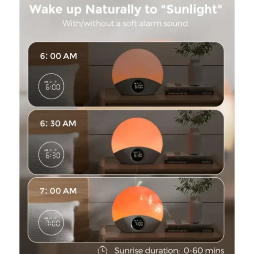 Momcozy - Sunrise Alarm Clock Wake Up Light Sound Machine