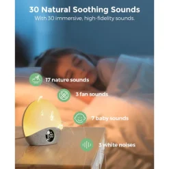 Momcozy - Sunrise Alarm Clock Wake Up Light Sound Machine