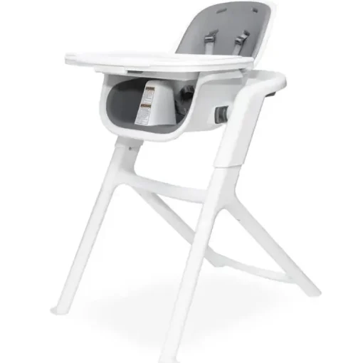 4 Moms - Cadeira alta Connect, branca/cinza