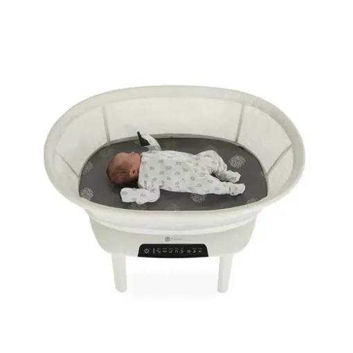 4 Moms - Lençol Mamaroo Sleep Cotton Berço, Cinza