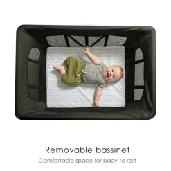 4 Moms - Playard portátil Breeze Plus, preto