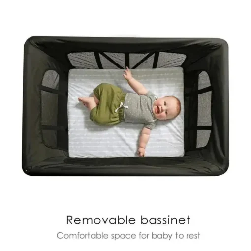 4 Moms - Playard portátil Breeze Plus, preto