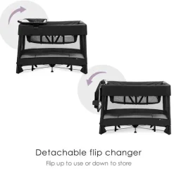 4 Moms - Playard portátil Breeze Plus, preto