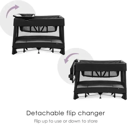 4 Moms - Playard portátil Breeze Plus, preto