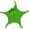 Mordedor de cobertor de musselina de brotos verdes, verde