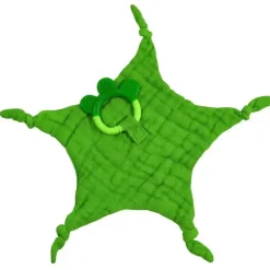 Mordedor de cobertor de musselina de brotos verdes, verde