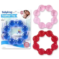 Mordedor redondo cheio de água Baby King, as cores podem variar