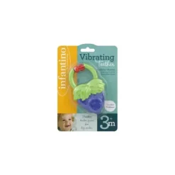 Mordedor Vibratório Infantino 3M+, Cores Podem Variar, Pacote 1