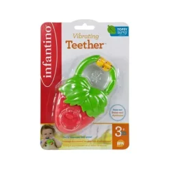 Mordedor Vibratório Infantino 3M+, Cores Podem Variar, Pacote 1