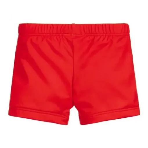 Moschino - Calção de banho para bebê menino com urso em óculos de sol, vermelho