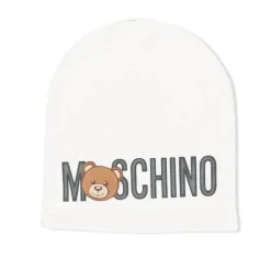 Moschino Baby - Chapéu com grande estampa, cinza