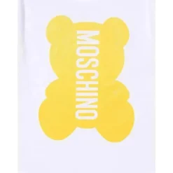 Moschino Baby - Conjunto de Body de Jersey Unissex com Brinquedo Dourado
